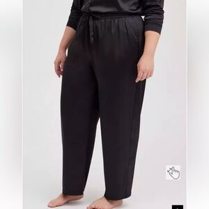 Torrid Sleep Pant - Dream Satin Black- Size 4-4X